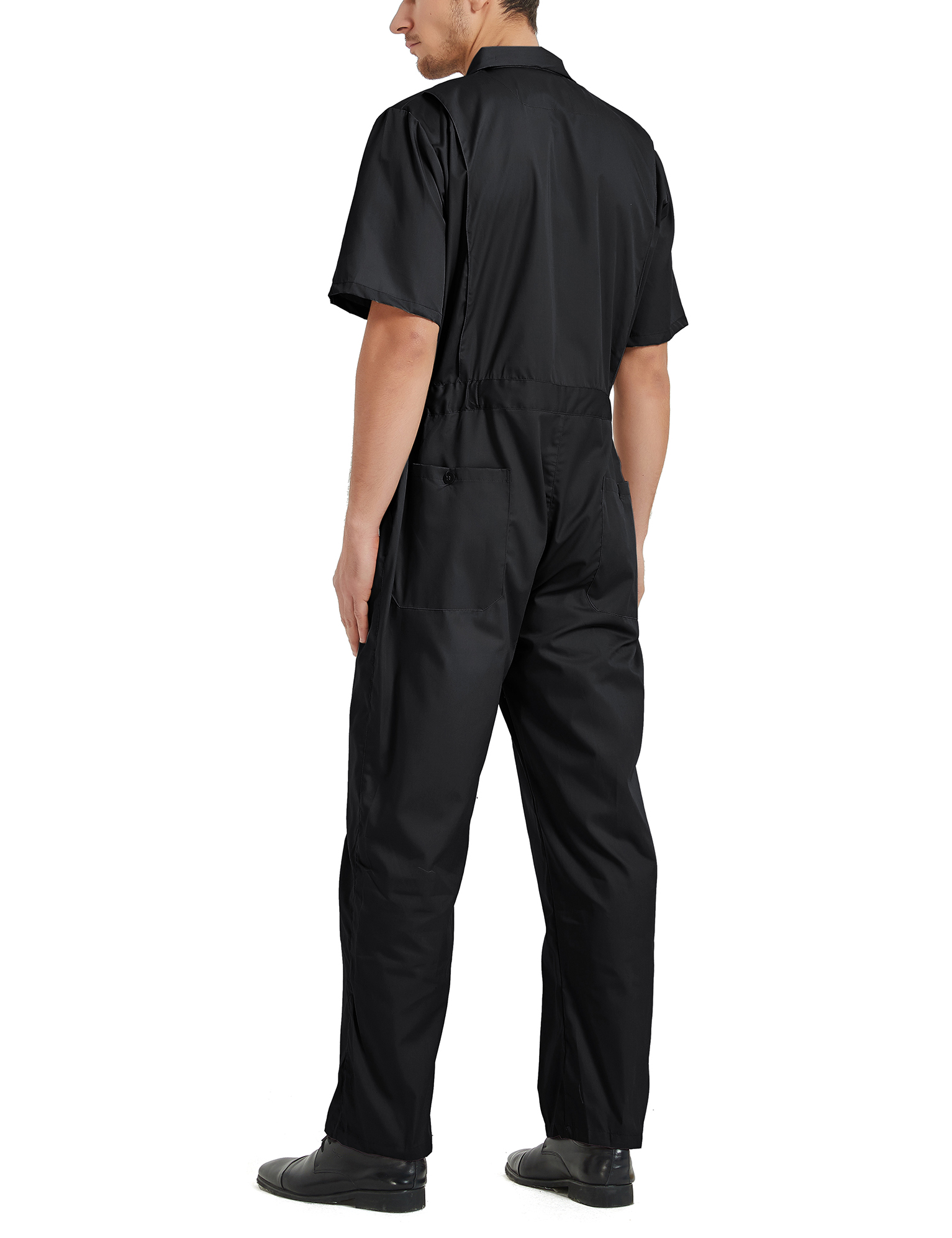 TopTie Men's Coverall Overall Mechanic Work Jumpsuit Short Long Sleeve