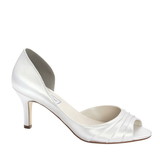 Touch Ups by Benjamin Walk Women's Nadia Shoes Satin White Touch Ups by Benjamin Walk Women's Nadia Shoes Satin White