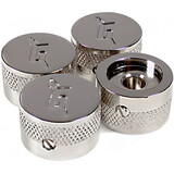 Knob, Gretsch "G" with arrow (4 pieces), chrome, Price/pack Knob, Gretsch "G" with arrow (4 pieces), chrome, Price/pack