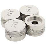 Knob, Gretsch "G" with arrow (4 pieces), nickel, Price/pack Knob, Gretsch "G" with arrow (4 pieces), nickel, Price/pack