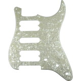 Pickguard, Fender Standard Stratocaster 11-hole white pearloid Pickguard, Fender Standard Stratocaster 11-hole white pearloid