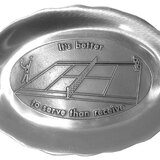 Olde Country 15-116 Pewter Tennis Bread Tray Olde Country 15-116 Pewter Tennis Bread Tray