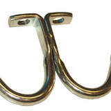 Double Prong Locker Hook ZINC, Price/EA Double Prong Locker Hook ZINC, Price/EA