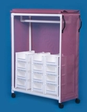 IPU Standard Line Garment Rack With 24 Bins IPU Standard Line Garment Rack With 24 Bins