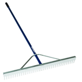 Midwest Rake 10024 24" Landscape Rake, 66" Blue Aluminum Handles,Rakes,Lawn & Landscaping, Price/each Midwest Rake 10024 24" Landscape Rake, 66" Blue Aluminum Handles,Rakes,Lawn & Landscaping, Price/each