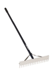 Midwest Rake 12517 17" Double Play/Dual Purpose Rake, 60" Blue Aluminum Handles, Price/each Midwest Rake 12517 17" Double Play/Dual Purpose Rake, 60" Blue Aluminum Handles, Price/each