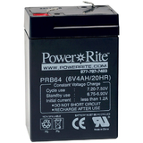 Exit Sign Battery, 2.75"x4"x1.875", 6V, 4AH Exit Sign Battery, 2.75"x4"x1.875", 6V, 4AH