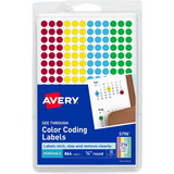 Avery See Through Round Color Coding Label, 860 Label - Red, Light Blue, Yellow, Green, Price/PK Avery See Through Round Color Coding Label, 860 Label - Red, Light Blue, Yellow, Green, Price/PK
