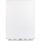 Avery Bottom Tab Legal Exhibit Divider, 26 x Tab Printed 1 - 25 - 26 Tab(s)/Set - 8.5" x 11" - 1 / Set - White Divider - Clear Tab, Price/ST Avery Bottom Tab Legal Exhibit Divider, 26 x Tab Printed 1 - 25 - 26 Tab(s)/Set - 8.5" x 11" - 1 / Set - White Divider - Clear Tab, Price/ST