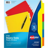 Avery Plastic Tab Divider, 5 x Tab Blank - 8.5" x 11" - 5 / Set - Multicolor Tab, Price/ST Avery Plastic Tab Divider, 5 x Tab Blank - 8.5" x 11" - 5 / Set - Multicolor Tab, Price/ST