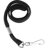 Baumgartens Shoelace-style Flat Hook Lanyard, Black, Price/BX Baumgartens Shoelace-style Flat Hook Lanyard, Black, Price/BX
