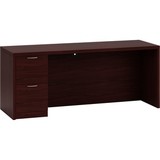 HON Valido 11500 Series Left Pedestal Credenza, 72" Width x 24" Depth x 29.5" Height - 2 Drawer - Single Pedestal on Left Side - Ribbon Edge - Particleboard, Wood - Mahogany Top, Price/EA HON Valido 11500 Series Left Pedestal Credenza, 72" Width x 24" Depth x 29.5" Height - 2 Drawer - Single Pedestal on Left Side - Ribbon Edge - Particleboard, Wood - Mahogany Top, Price/EA