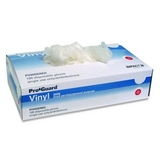 Layflat Disposable General Purpose Gloves, Medium Size - Powdered, Ambidextrous - Vinyl - 100 / Box - Clear, Price/BX Layflat Disposable General Purpose Gloves, Medium Size - Powdered, Ambidextrous - Vinyl - 100 / Box - Clear, Price/BX