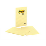Post-it Ruled Adhesive Note, Self-adhesive, Repositionable - 5" x 8" - Canary Yellow - Paper - 2 / Pack, Price/PK Post-it Ruled Adhesive Note, Self-adhesive, Repositionable - 5" x 8" - Canary Yellow - Paper - 2 / Pack, Price/PK