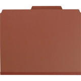 Smead Straight-Line Colored Classification Folder, Letter - 8.5" x 11" - 2/5 Tab Cut on Right - 3 Dividers - 3" Expansion - 2 Fastener - 1" Capacity - 10 / Box - 25pt. - Red, Price/BX Smead Straight-Line Colored Classification Folder, Letter - 8.5" x 11" - 2/5 Tab Cut on Right - 3 Dividers - 3" Expansion - 2 Fastener - 1" Capacity - 10 / Box - 25pt. - Red, Price/BX