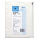 Sparco Hole Punched Ring Binder Pockets, 8" x 10" - Vinyl - 1 Each - Clear, Price/EA Sparco Hole Punched Ring Binder Pockets, 8" x 10" - Vinyl - 1 Each - Clear, Price/EA