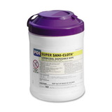 Unimed-Midwest Germicidal Sani Cloth Wipe, 160 Wipe - 6" x 6.75" - White, Price/EA Unimed-Midwest Germicidal Sani Cloth Wipe, 160 Wipe - 6" x 6.75" - White, Price/EA