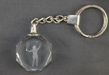 Octagonal Key Ring-Female Player Octagonal Key Ring-Female Player