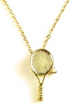 Gold Plated Tennis Racquet Bracelet Gold Plated Tennis Racquet Bracelet