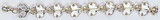 Two Tone Crossed Racquet Bracelet Two Tone Crossed Racquet Bracelet