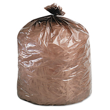 EcoDegradable Bags, Extra Heavy Duty, 39 gallon, 1.1mil, 33 x 44, Brown, 40/ctn, Price/CT EcoDegradable Bags, Extra Heavy Duty, 39 gallon, 1.1mil, 33 x 44, Brown, 40/ctn, Price/CT