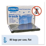 Insect-Repellent Trash Bags with Pest-Guard, 35gal, 2mil, 33 x 45, Black, 80, Price/CT Insect-Repellent Trash Bags with Pest-Guard, 35gal, 2mil, 33 x 45, Black, 80, Price/CT
