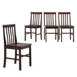 Walker Edison CHWN4ES Solid Wood Dining Chairs - Espresso (Set of 4) Walker Edison CHWN4ES Solid Wood Dining Chairs - Espresso (Set of 4)