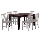 Walker Edison TW60SES 60" Solid Wood Dining Table - Espresso (Price/Each) Walker Edison TW60SES 60" Solid Wood Dining Table - Espresso (Price/Each)