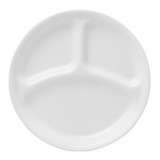 CORELLE 1050513 Livingware Winter Frost White 10-1/4" Divided Dinner Plate CORELLE 1050513 Livingware Winter Frost White 10-1/4" Divided Dinner Plate