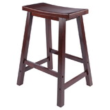 Winsome 94084 Wood Saddle Seat 24" Stool, Single, RTA Winsome 94084 Wood Saddle Seat 24" Stool, Single, RTA