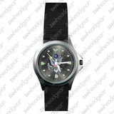Zan Headgear Field Watch, US Army Logo, Black Face Zan Headgear Field Watch, US Army Logo, Black Face